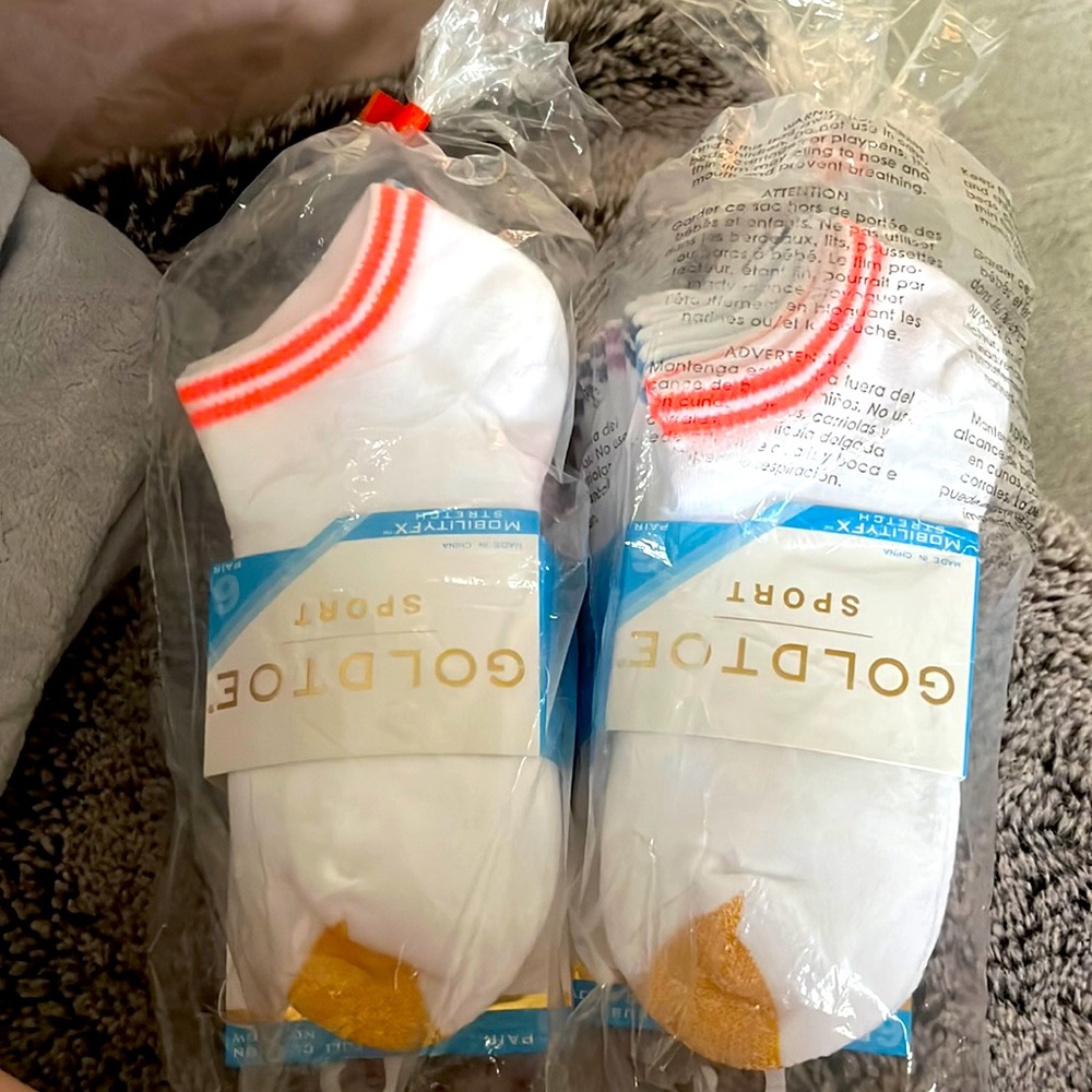 2 Brand new 6-pack of socks (12 socks total)